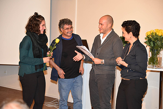 De g. à dr., Ramona Büchel, Abdellatif Takkal, Daniel Pugliese, Anabel Rivela ©Ruedi Altherr